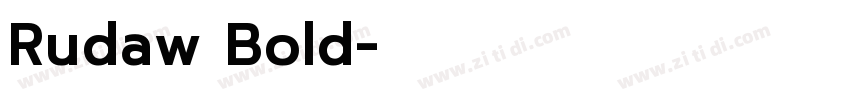 Rudaw Bold字体转换